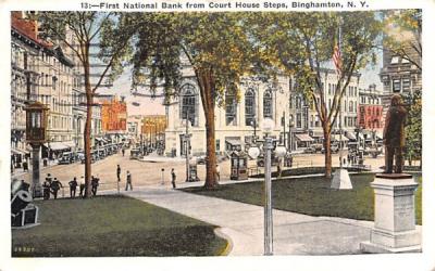 First National Bank Binghamton, New York Postcard