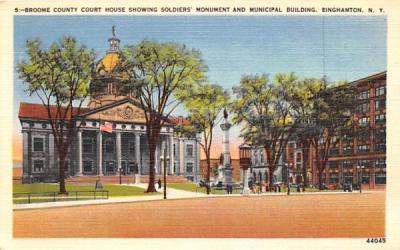 Broome County Court House Binghamton, New York Postcard