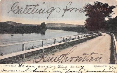 State Road Binghamton, New York Postcard