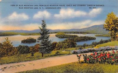 From Blue Mountain House Blue Mountain Lake, New York Postcard