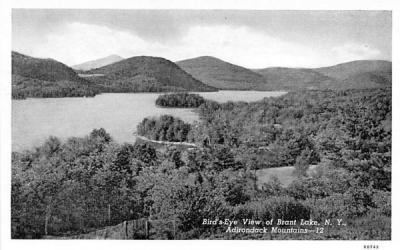 Bird's Eye View Brant Lake, New York Postcard