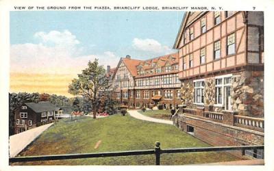 Ground from the Plaza Briarcliff Manor, New York Postcard