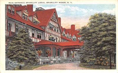 Main Entrance Briarcliff Manor, New York Postcard