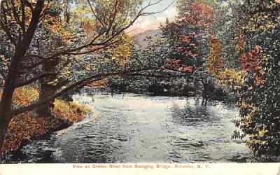 Croton River Briarcliff Manor, New York Postcard