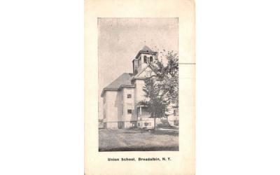 Union School Broadalbin, New York Postcard