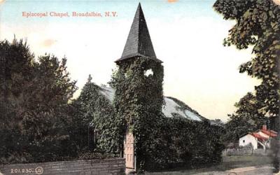 Episcopal Church Broadalbin, New York Postcard