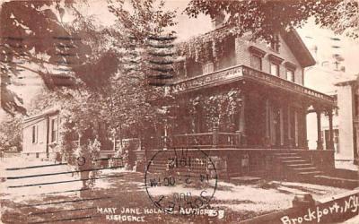 Mary Jane Holme Residence Brockport, New York Postcard