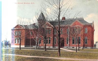 Union School Brocton, New York Postcard