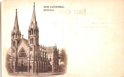 New Cathedral Buffalo, New York Postcard
