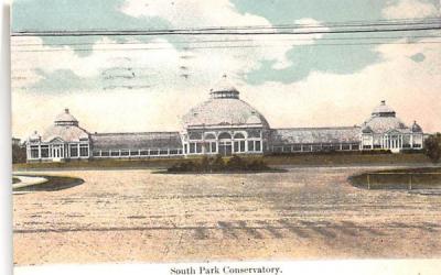 South Park Conservatory Buffalo, New York Postcard