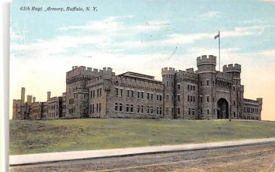 65th Regiment Armory Buffalo, New York Postcard
