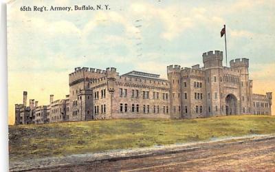 65th Regiment Armory Buffalo, New York Postcard