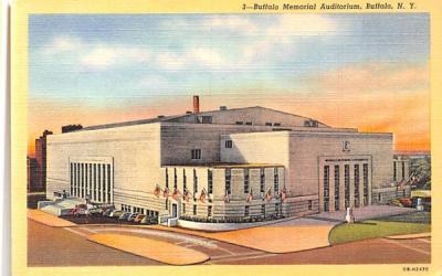 Buffalo Memorial Auditorium New York Postcard
