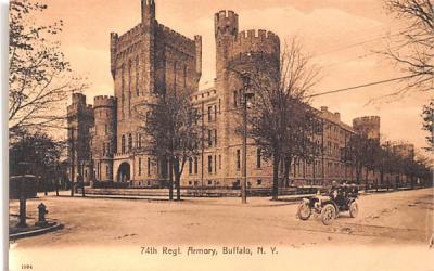 74th Regiment Armory Buffalo, New York Postcard