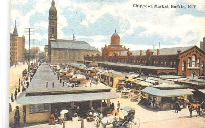 Chippewa Market Buffalo, New York Postcard