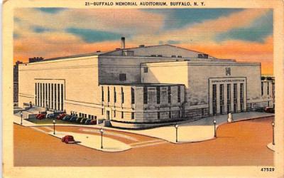Buffalo Memorial Auditorium New York Postcard