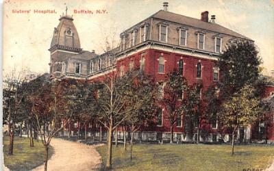 Sisters' Hospital Buffalo, New York Postcard