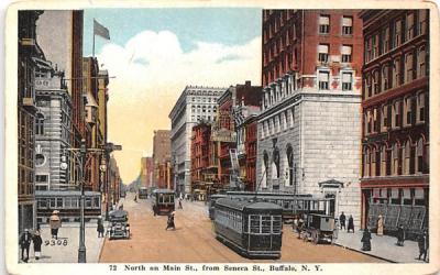 North on Main Street Buffalo, New York Postcard