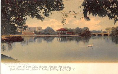 Park Lake Buffalo, New York Postcard