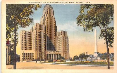 New City Hall Buffalo, New York Postcard