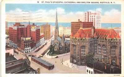 St Paul's Episcopal Cathedral Buffalo, New York Postcard