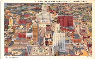 Downtown Buffalo, New York Postcard