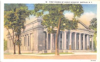 First Church of Christ Scientist Buffalo, New York Postcard