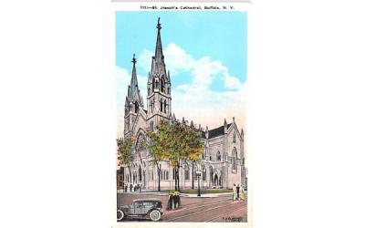 St Joseph's Cathedral Buffalo, New York Postcard