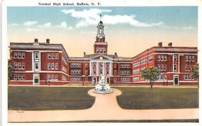 Normal High School Buffalo, New York Postcard