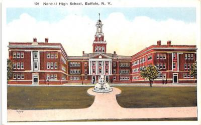 Normal High School Buffalo, New York Postcard