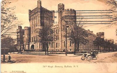 74th Regiment Armory Buffalo, New York Postcard