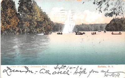 View of the Lake Buffalo, New York Postcard