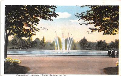 Fountains Buffalo, New York Postcard