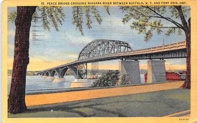 Peace Bridge Buffalo, New York Postcard