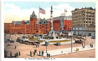 Lafayette Square Buffalo, New York Postcard