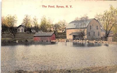 The Pond Byron, New York Postcard