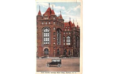 Erie County Savings Bank Buffalo, New York Postcard