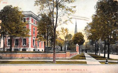 Delaware Ave Buffalo, New York Postcard