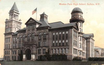 Masten Park High School Buffalo, New York Postcard