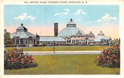 South Park Conservatory Buffalo, New York Postcard