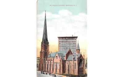 St Paul's Church Buffalo, New York Postcard
