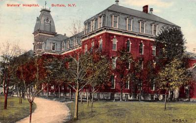 Sisters' Hospital Buffalo, New York Postcard