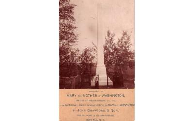 Monument to Mary the Mother of Washington Buffalo, New York Postcard