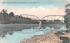 River Bridge Crossing the Chemung River Big Flats, New York Postcard