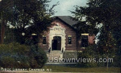 Public Library - Chatham, New York NY Postcard