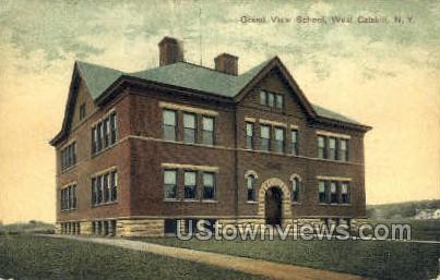 Grand View School - West Catskill, New York NY Postcard