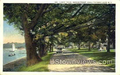 Lake Drive, Bemus Point - Chautauqua Lake, New York NY Postcard