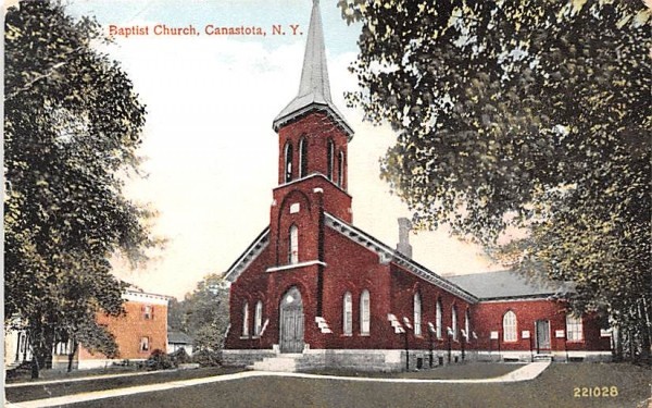 Baptist Church Canastota, New York Postcard