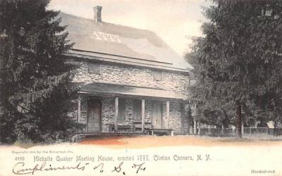 Hicksite Quaker Meeting House Clinton Corners, New York Postcard
