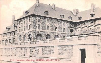 EH Harrimans Mansion Central Valley, New York Postcard